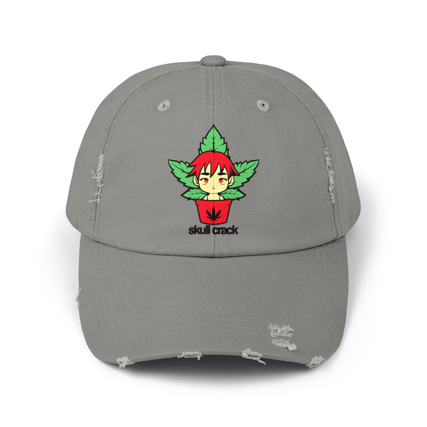 Dispensary Girl Unisex Distressed Cap