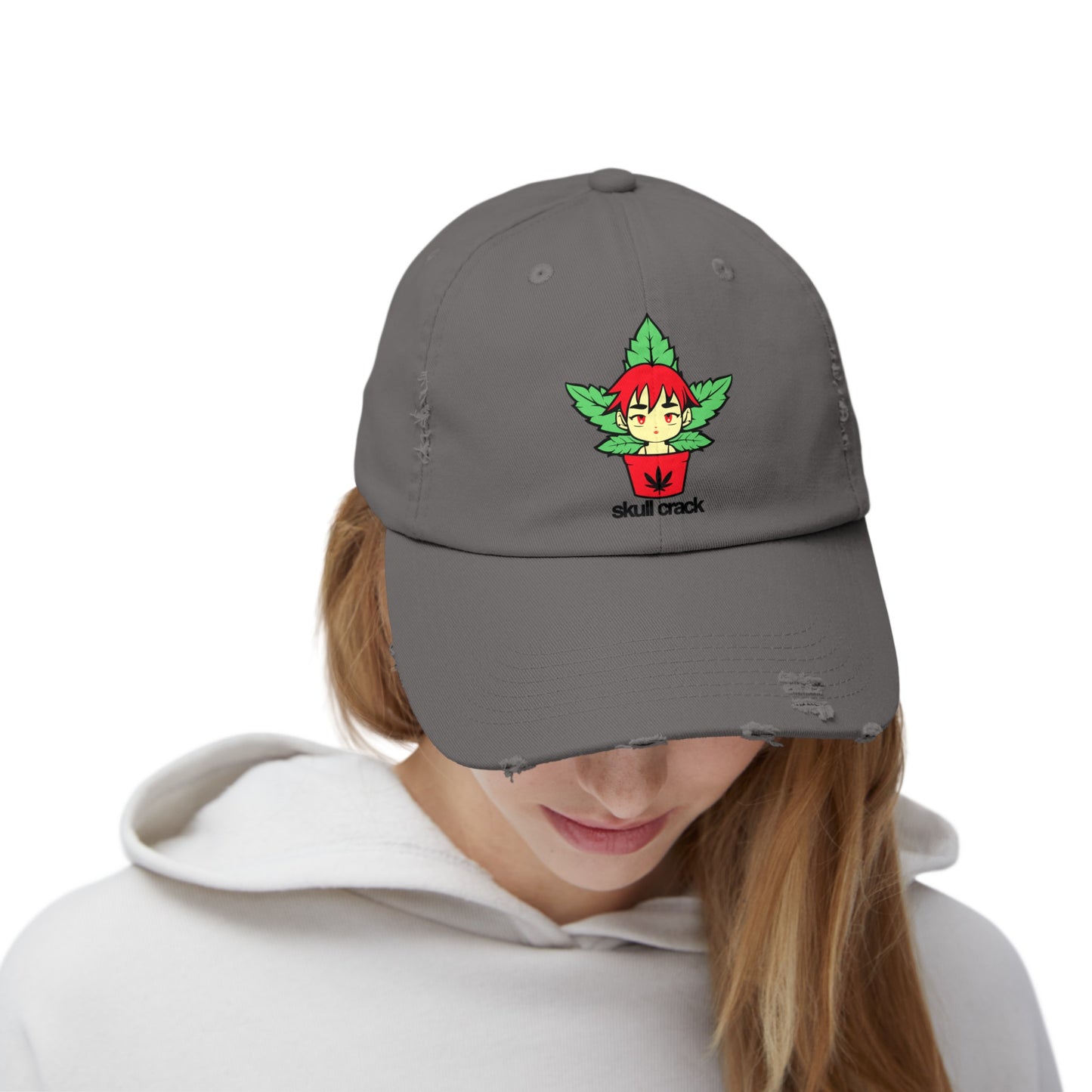 Dispensary Girl Unisex Distressed Cap