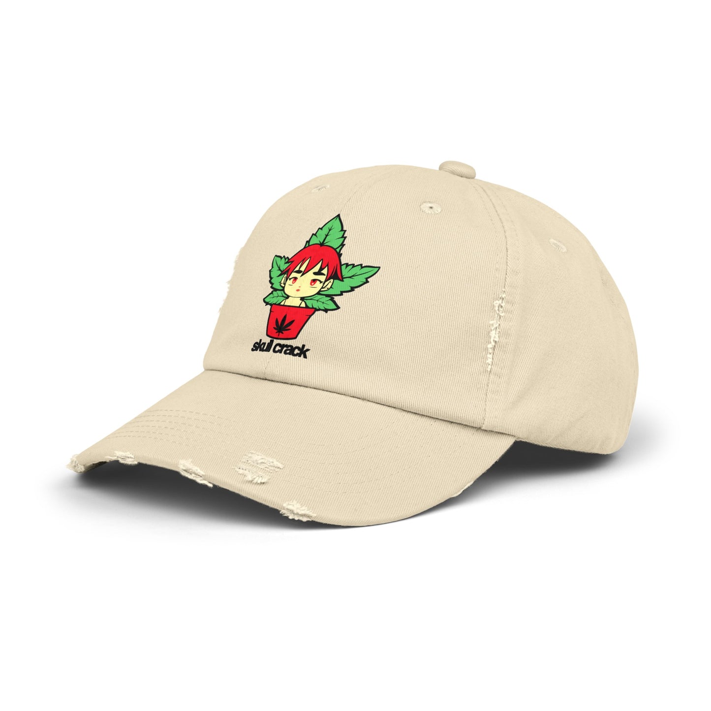 Dispensary Girl Unisex Distressed Cap