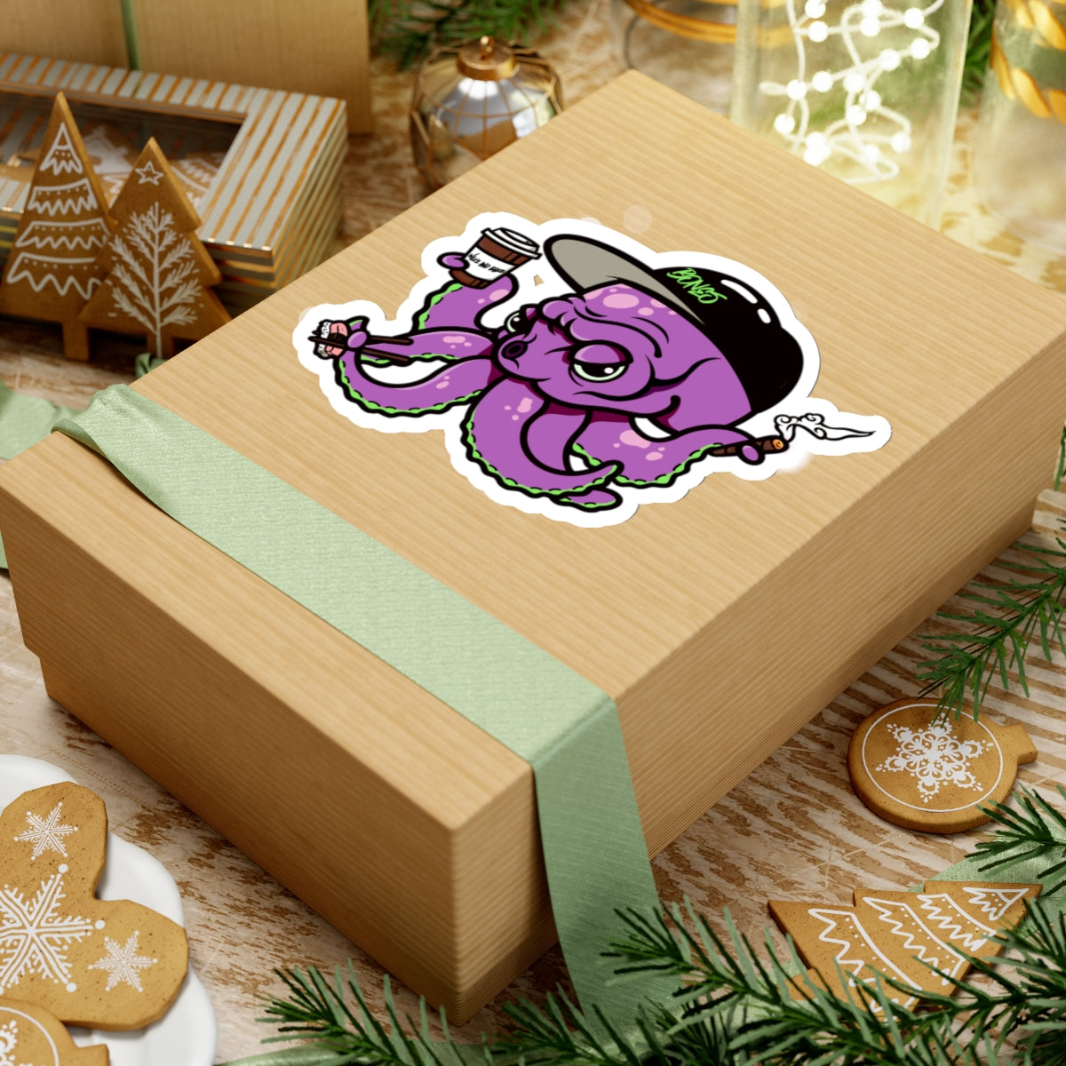 Copy of Wake n’ Bake Octopus Stickers