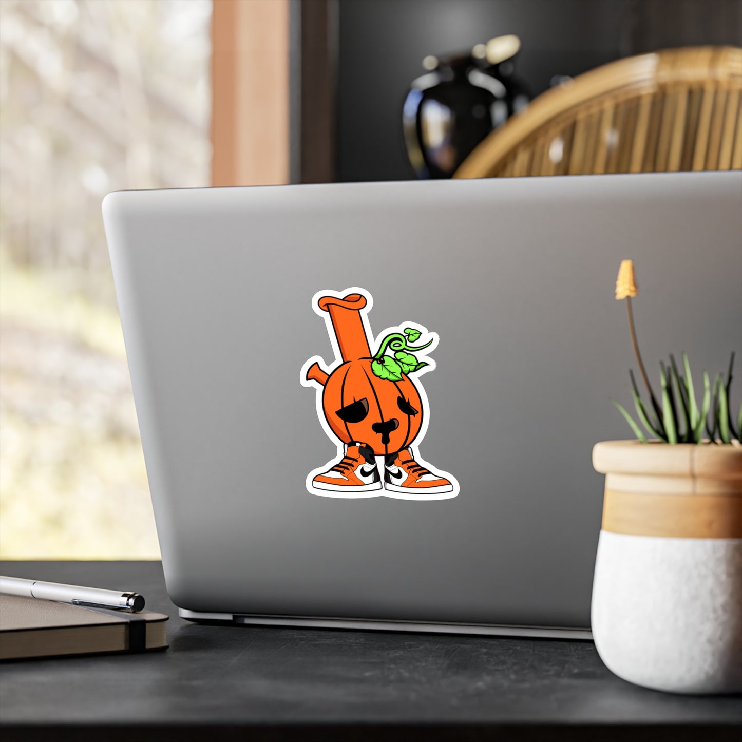 Pumpkin Buddy Vinyl Sticker