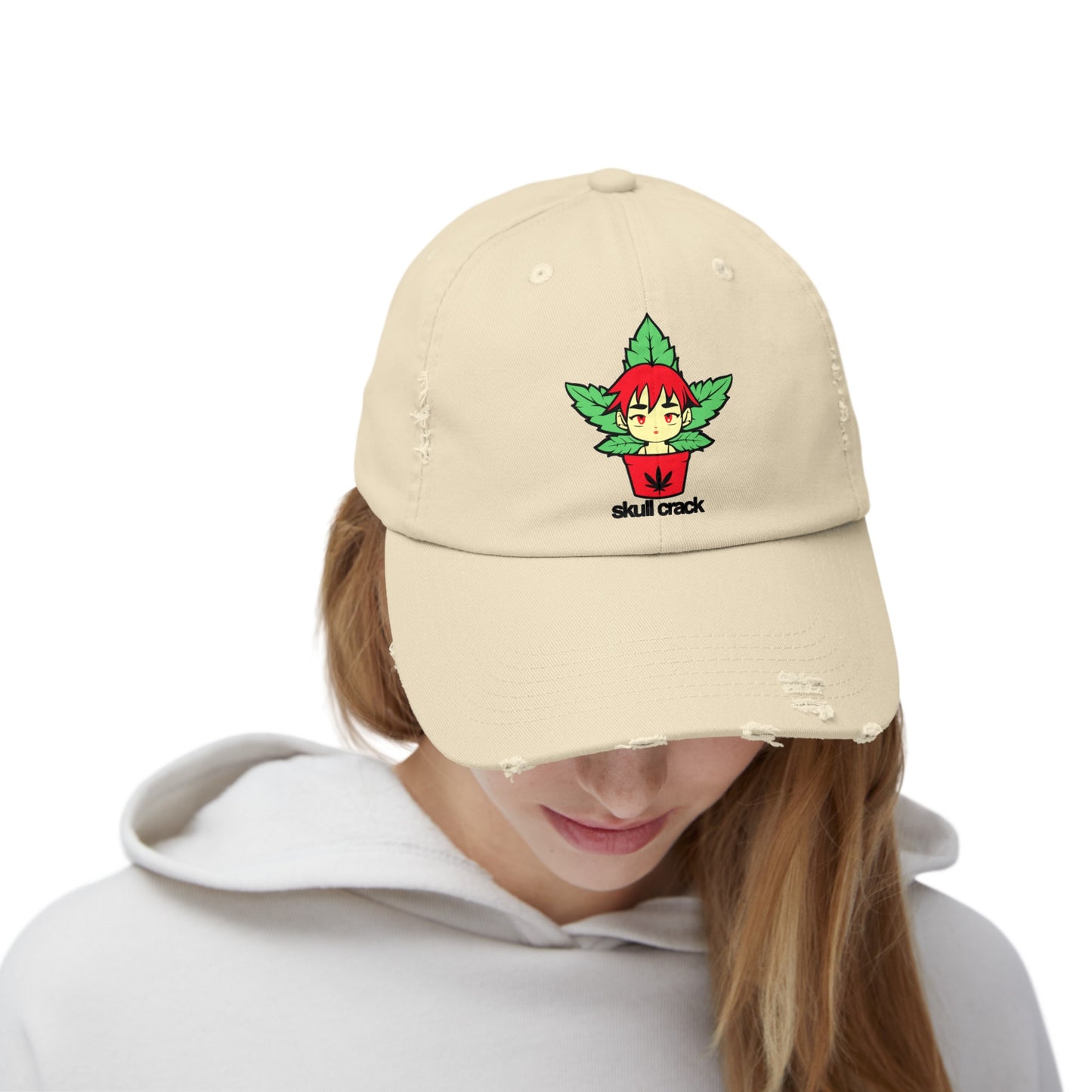 Dispensary Girl Unisex Distressed Cap