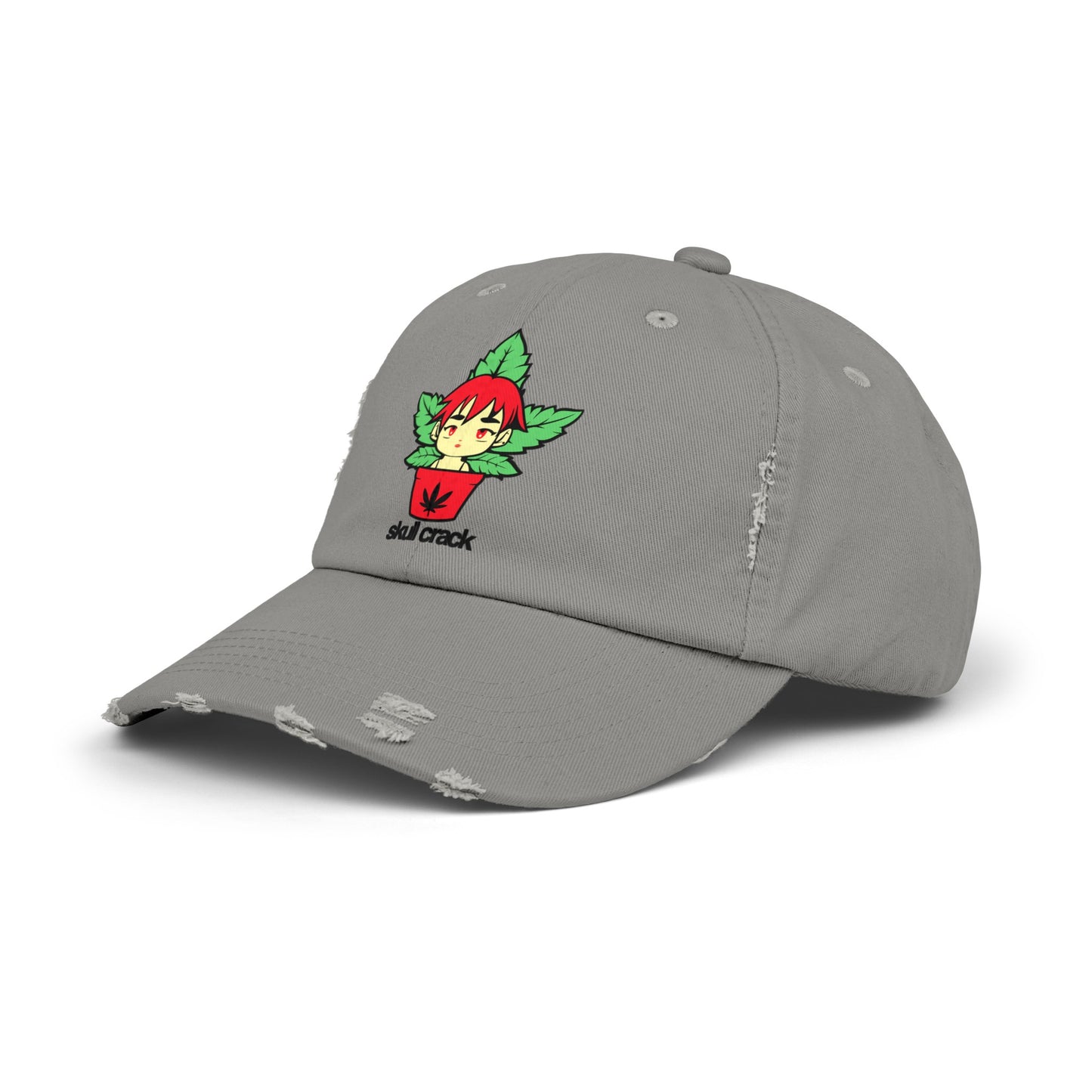Dispensary Girl Unisex Distressed Cap