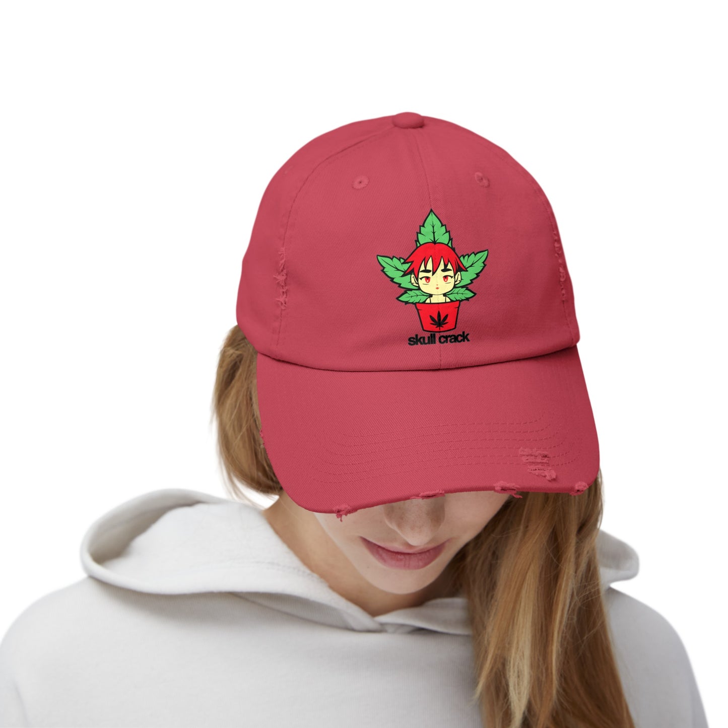 Dispensary Girl Unisex Distressed Cap