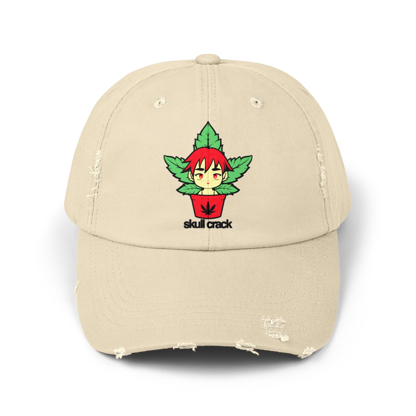 Dispensary Girl Unisex Distressed Cap