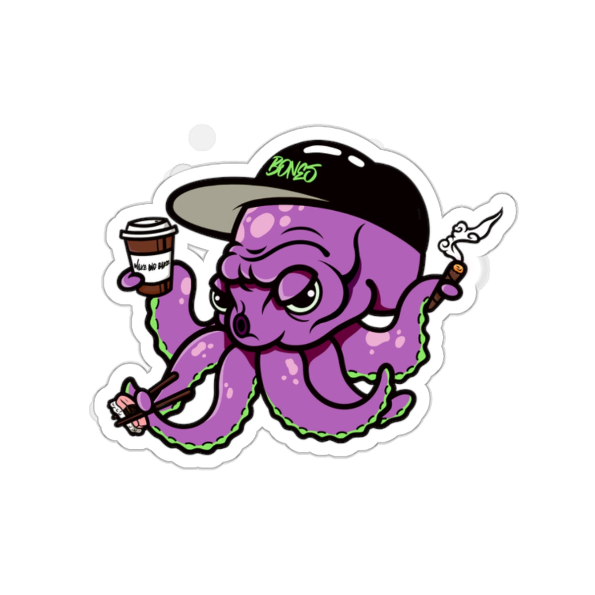 Copy of Wake n’ Bake Octopus Stickers