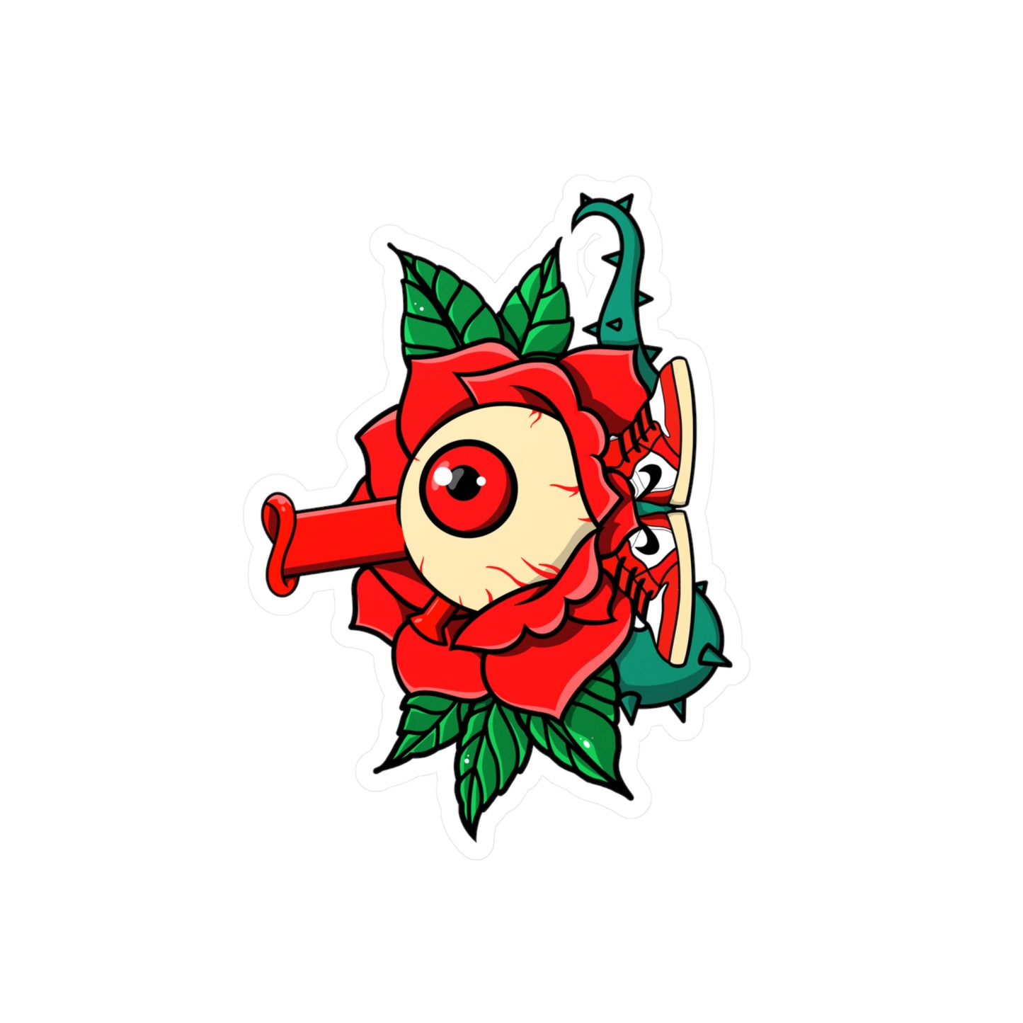 Rose Eye Buddy Vinyl Sticker