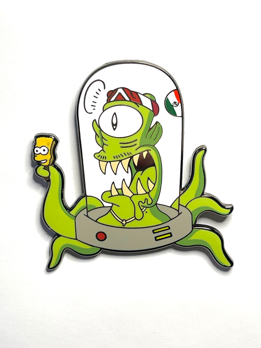 Simpsons Alien Pin