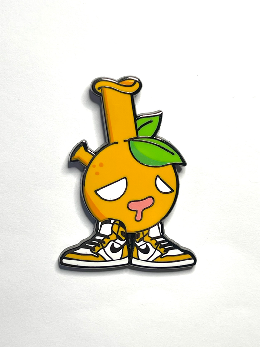 Orange Buddy Bong Pin